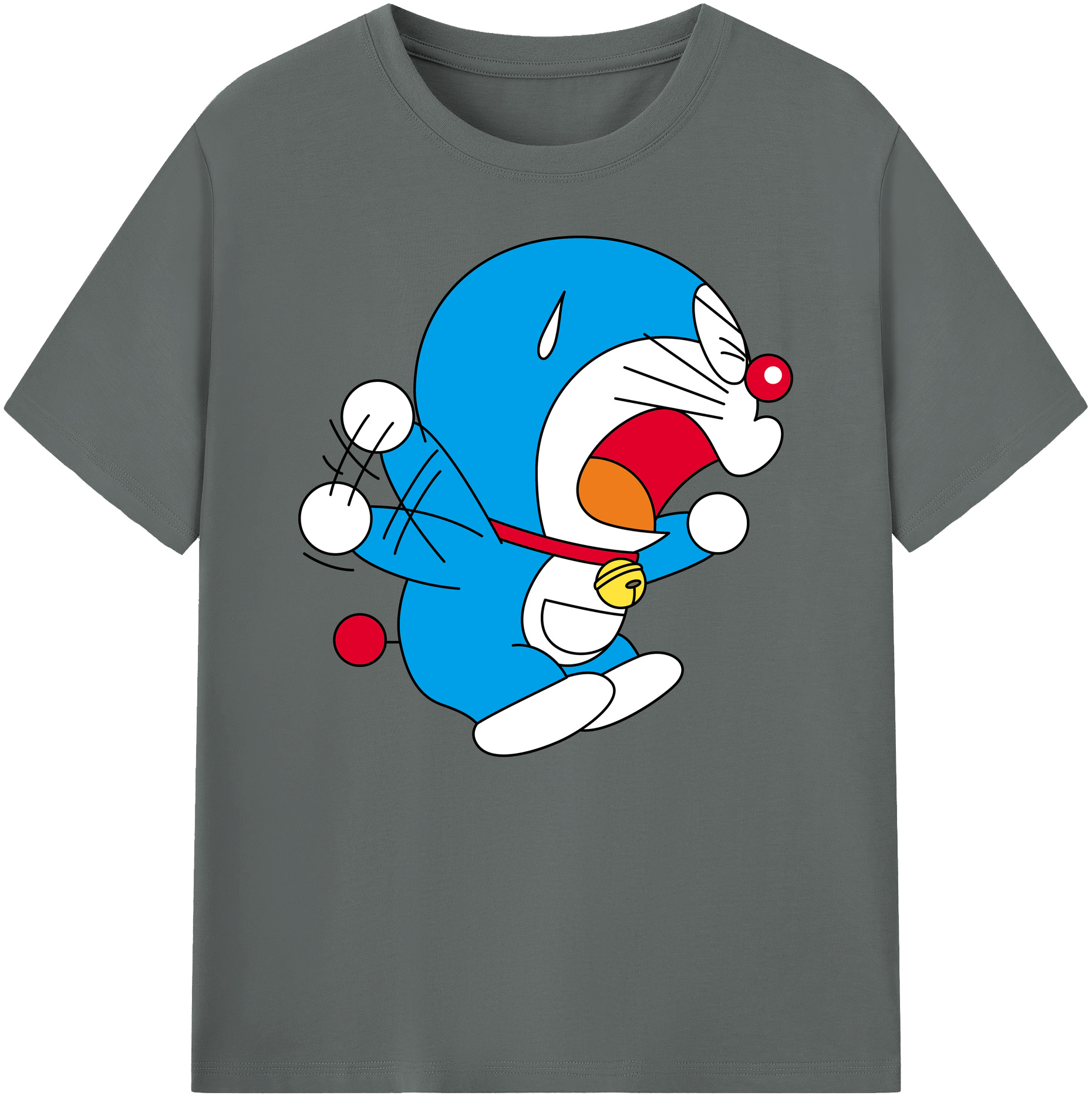 （画像用） ドラえもん Doraemon 綿100％ メンズ半袖Tシャツ｜肌触りやわらか＆通気性